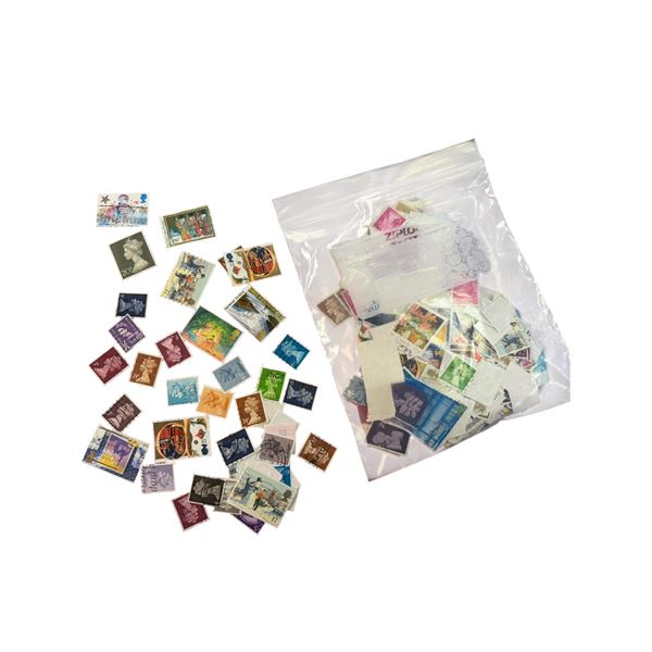 2 Oz. Bag of Assorted British Postage Stamps * Used