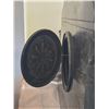 Image 3 : Large Black Slate Antique French Mantel Clock 16.5x14x6 Inches
