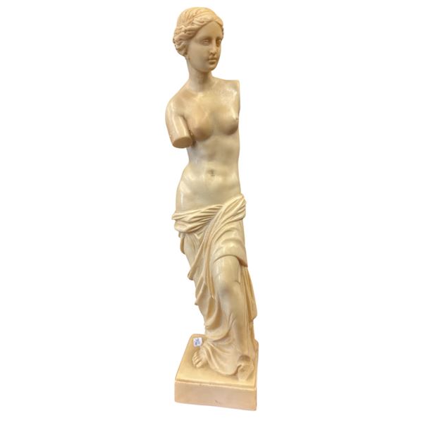 Vintage  Amilicare Santini Made in Italy Resin Sculpture Venus De Milo 11.5-Inch