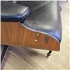 Image 2 : Henry Eames Style Lounge Chair and Ottoman Reproduction Shows Wear