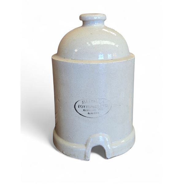 Medalta Potteries Stoneware Pottery Chicken Feeder 11" Tall