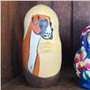 Image 3 : Collection of Assorted Wood Russian Nesting Dolls Hand-Painted