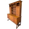 Image 2 : Oak Welsh Style Dresser Hutch Two Piece 66x23x82-Inch Circa Early 20th Century