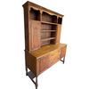 Image 3 : Oak Welsh Style Dresser Hutch Two Piece 66x23x82-Inch Circa Early 20th Century
