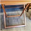 Image 3 : Mid Century Modern Wood Teak Folding Table 20.5x24xx24"