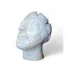 Image 1 : White Ceramic Bust Studio Sculpture Woman Swimming Cap 9-Inch Tall