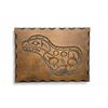 Image 1 : West Coast First Nations Wood Relief Seal Plaque Carving Signed JF 1978 11.5x8.5-Inch