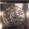 Image 2 : Clarence a. Wells Designed Silver Plate Platter Pacific Northwest Aboriginal Art 19.75x8-Inch