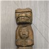 Image 2 : Vintage West Coast First Nations Haida Style Small Wood Carved Totem Pole Unsigned 8-Inch