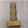 Image 4 : Vintage West Coast First Nations Haida Style Small Wood Carved Totem Pole Unsigned 8-Inch