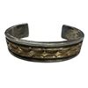 Image 1 : Darin Bill Sterling Silver 1/20 12KGF Navajo Bracelet 99 Grams