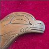 Image 4 : Wood Relief Carved First Nations Pacific Northwest Seal Signed by Cliff Delorme 9-Inch Long