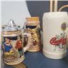 Image 2 : Assorted Decorative Collectables: Pottery, Lacquer, Steins and More