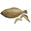 Image 1 : Brass Collection: Large Brass Fish Catchall Dish 15-Inch Long, Duck Door Handle and Duck Cane Handle