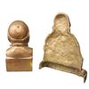 Image 2 : Two Catholic Brass Devotional Art Pope John Paul II Bust and Mary Relief