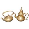Image 1 : Two Brass Teapots Tallest 9-Inch