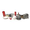 Image 1 : Kitchen Collection: Pyrex, Fire King, Anchor Hocking, Pewter, Brass, MCM Tiered Trays and Thermoses