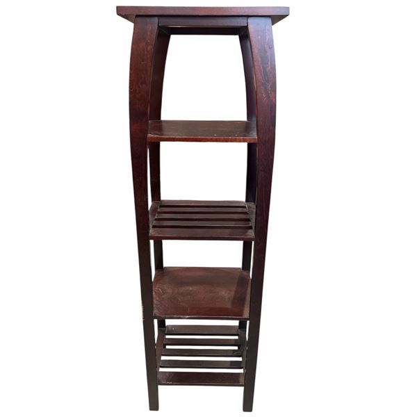 Four Tiered Wooden Display Stand Modern Style 54x16x15"