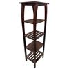 Image 2 : Four Tiered Wooden Display Stand Modern Style 54x16x15"
