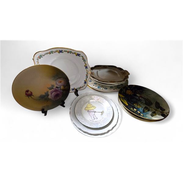 Collection of Various Chinaware and Collectible Plates Arabia Noritake Royal Winton Tuscan