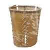 Image 1 : Rustic Animal Skin Paper Waste Basket 11x14x15.5-Inch