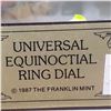 Image 3 : 1987 Franklin Mint Universal Equinoctial Ring Dial 4.5-Inch Tall