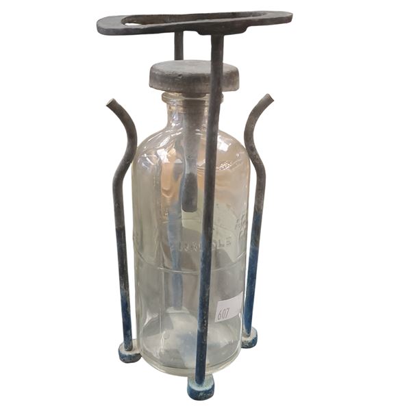 Femi of Canada Acid Apothecary Bottle with Metal Cage
