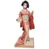 Image 1 : Vintage Hand Made Japanese Geisha Doll Traditional Kimono 17-Inch Tall