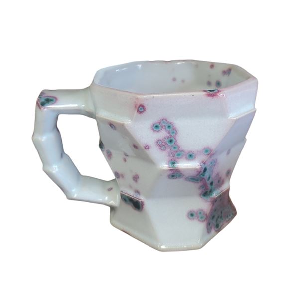 Hammerly Ceramics Petri Dish Glaze Slipcast Geometric Design Coffee Mug