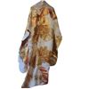 Image 2 : Beautiful Japanese Kimono Cream & Orange with Gold Floral & Pheasant Embroidery 71-Inch with Box