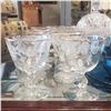 Image 4 : Glassware Collection: Gold Trimmed Etched Glasses, French Verico Blue Tea Cups & Deplomb Candy Dish