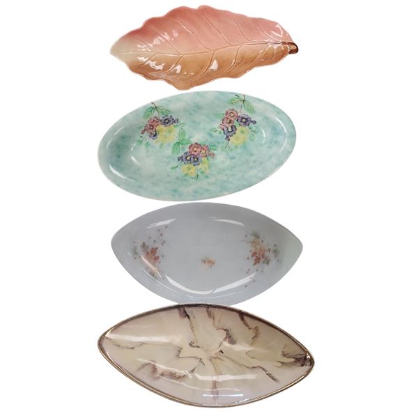 Vintage Serving Dishes: Royal Winton, Radford, German Pottery & Vancouver Made Painted Glass