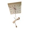 Image 1 : Vintage Ingraham Electric Wall Clock 7.5x6.25-Inch
