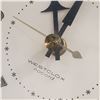 Image 2 : Westclox No Cord Wall Clock Hexagon Shape Hand Painted Floral Folk Art Design 9" Diameter