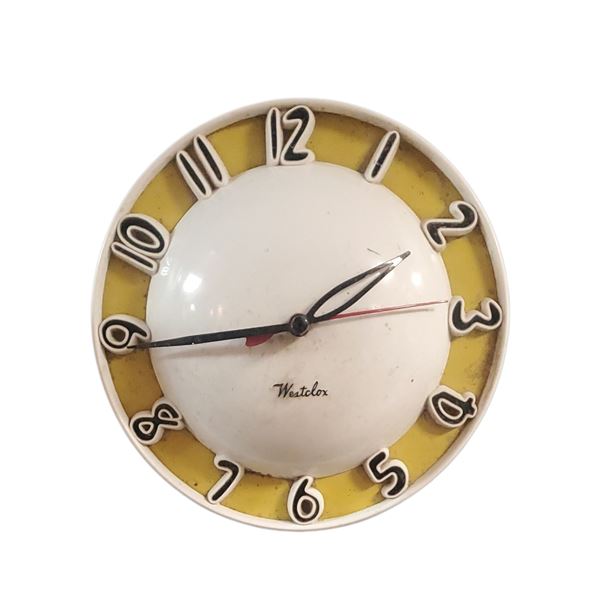 Westclox Melody Wall Clock Circa 1950s 8-Inch Diameter