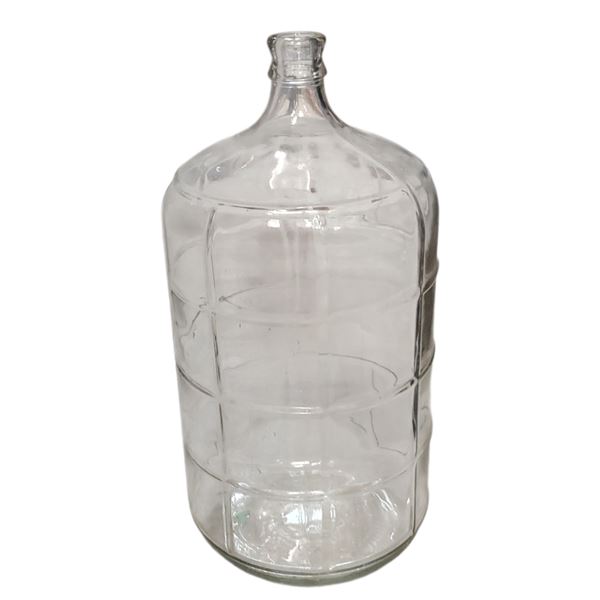Vintage Glass Carboy 22-Inch Tall Clear Bottle