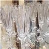 Image 2 : Vintage Italian Made Crystal Glassware Champagne Flutes Set of 7
