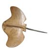 Image 1 : Wood Carved Stingray Craftsman Quality 9-Inch Wide