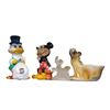 Image 1 : Disney Collection: Mickey & Scrooge Mcduck Piggy Banks, Pluto & Figaro Glass & Pluto Planter