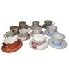 Image 1 : 10 Cups & Saucers: Staffordshire, Royal Osborne, Roslyn, Queen Anne, Royal Vale, Colclough & More