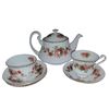 Image 1 : Royal Standard Tea Set English Rose Pattern Tea Pot, Sugar Boat, Tea Cup & Saucers