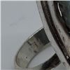 Image 4 : 6 New Polished Natural Larimar Rings in Silver Settings * all stamped .925 (longest ring is 36 mm) *