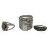 Image 2 : 6 New .925 Silver Rings with a Variety of Designs * all stamped 925  * Total weight: 46.8 grams