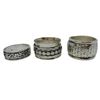Image 3 : 6 New .925 Silver Rings with a Variety of Designs * all stamped 925  * Total weight: 46.8 grams