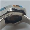 Image 6 : 6 New Blue, Purple and Oyster Turquoise Rings in Silver Settings * all stamped .925 (longest ring is