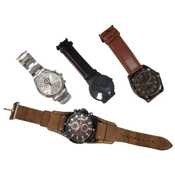 4 Men's Wrist Watches * Some New & Some Preowned (NIB05, TCK, Brigada, & 1 Generic)