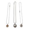 Image 1 : 3 Sterling Silver Pendant Necklaces (Lovely 18, Pieces, & New Brunswick) * Total weight: 27 grams