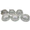 Image 1 : Set of 6 Wedgewood Petersham Bone China Soup Bowls & Matching Saucers