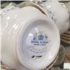 Image 2 : Royal Albert Memory Lane Tea Cups and Saucers with Tea Pot Bone China 25 Pieces
