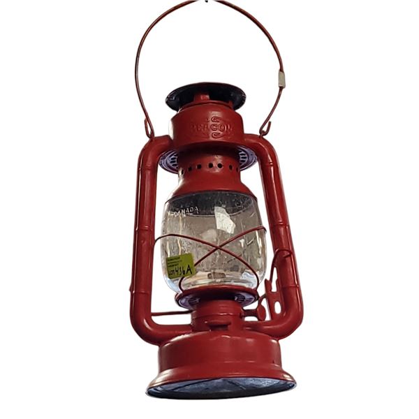 Vintage Beacon Red GSW Lantern Metal Circa 1940s